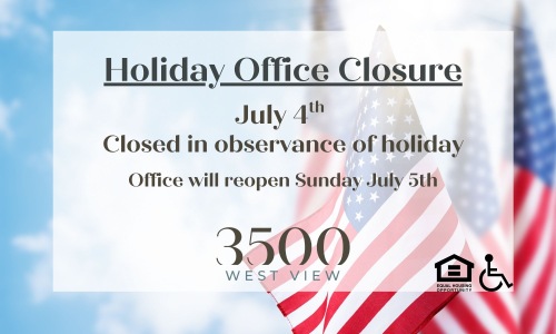 Holiday Office Closure